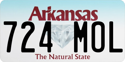 AR license plate 724MOL