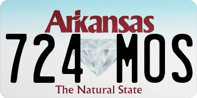 AR license plate 724MOS