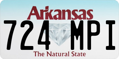 AR license plate 724MPI