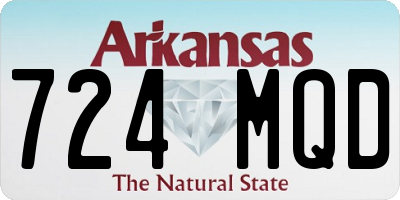 AR license plate 724MQD