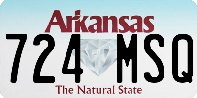 AR license plate 724MSQ