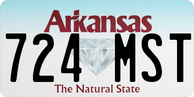 AR license plate 724MST