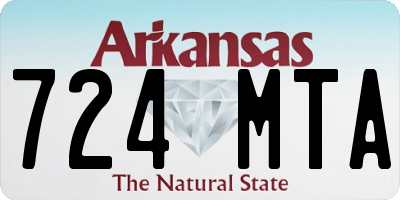 AR license plate 724MTA