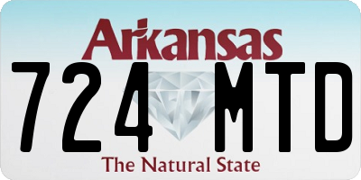 AR license plate 724MTD