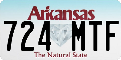 AR license plate 724MTF