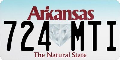 AR license plate 724MTI