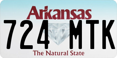 AR license plate 724MTK
