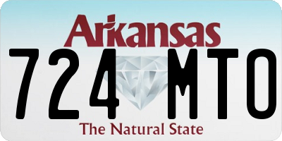 AR license plate 724MTO