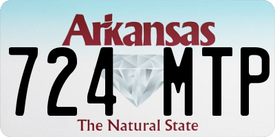 AR license plate 724MTP