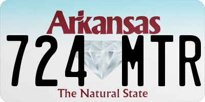 AR license plate 724MTR