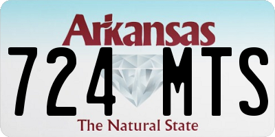 AR license plate 724MTS