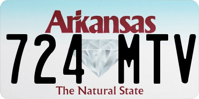 AR license plate 724MTV