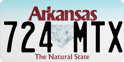 AR license plate 724MTX