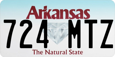 AR license plate 724MTZ