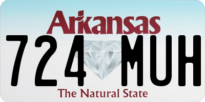 AR license plate 724MUH