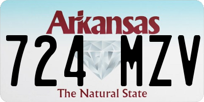 AR license plate 724MZV