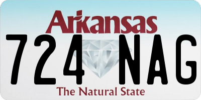 AR license plate 724NAG