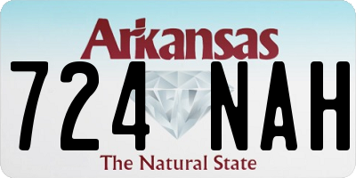 AR license plate 724NAH