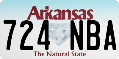 AR license plate 724NBA