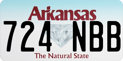 AR license plate 724NBB