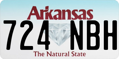 AR license plate 724NBH