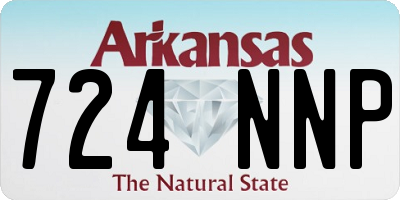 AR license plate 724NNP
