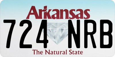 AR license plate 724NRB