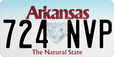 AR license plate 724NVP