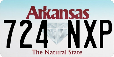 AR license plate 724NXP
