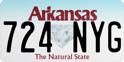 AR license plate 724NYG