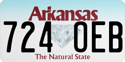 AR license plate 724OEB