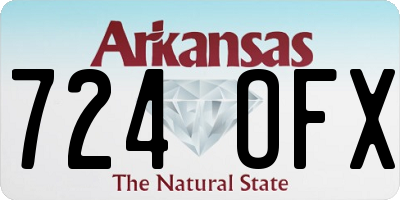 AR license plate 724OFX