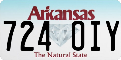 AR license plate 724OIY