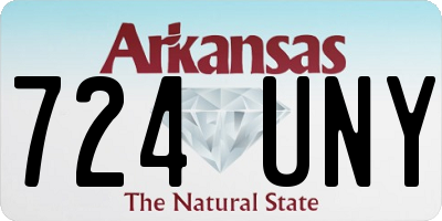 AR license plate 724UNY