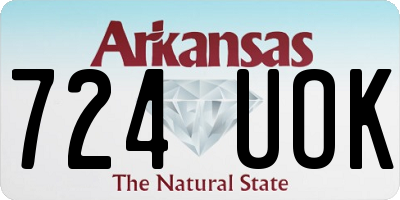 AR license plate 724UOK