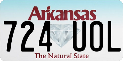 AR license plate 724UOL