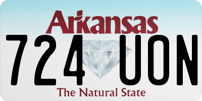 AR license plate 724UON