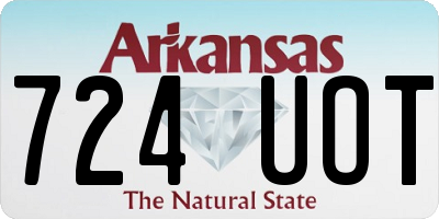AR license plate 724UOT