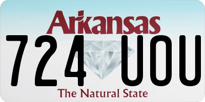 AR license plate 724UOU
