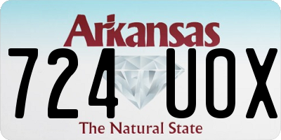 AR license plate 724UOX