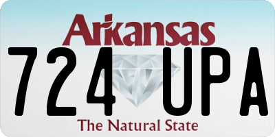 AR license plate 724UPA