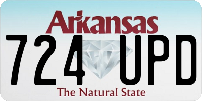 AR license plate 724UPD