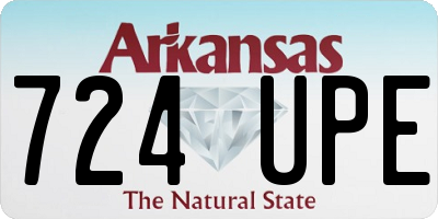 AR license plate 724UPE