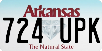 AR license plate 724UPK