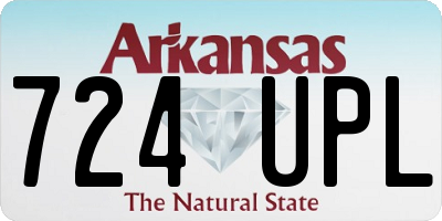 AR license plate 724UPL