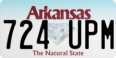 AR license plate 724UPM