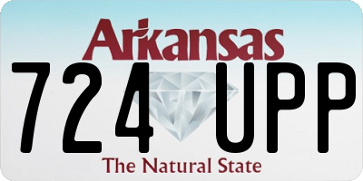 AR license plate 724UPP