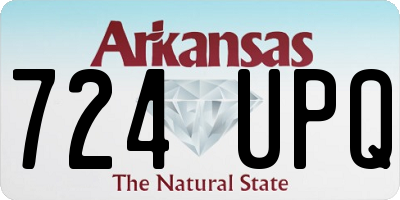 AR license plate 724UPQ