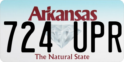 AR license plate 724UPR