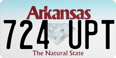 AR license plate 724UPT